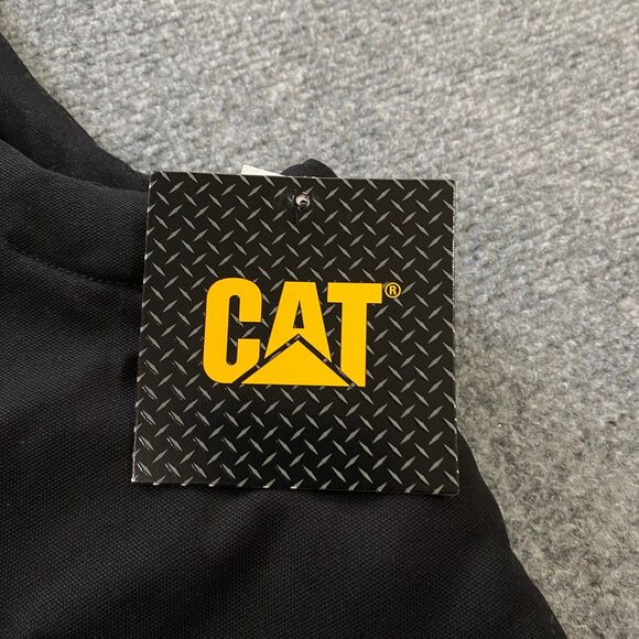 CAT Caterpillar Sherpa Lined Canvas Vest Adult Medium M Black Outdoor Workwear - Picture 5 of 16